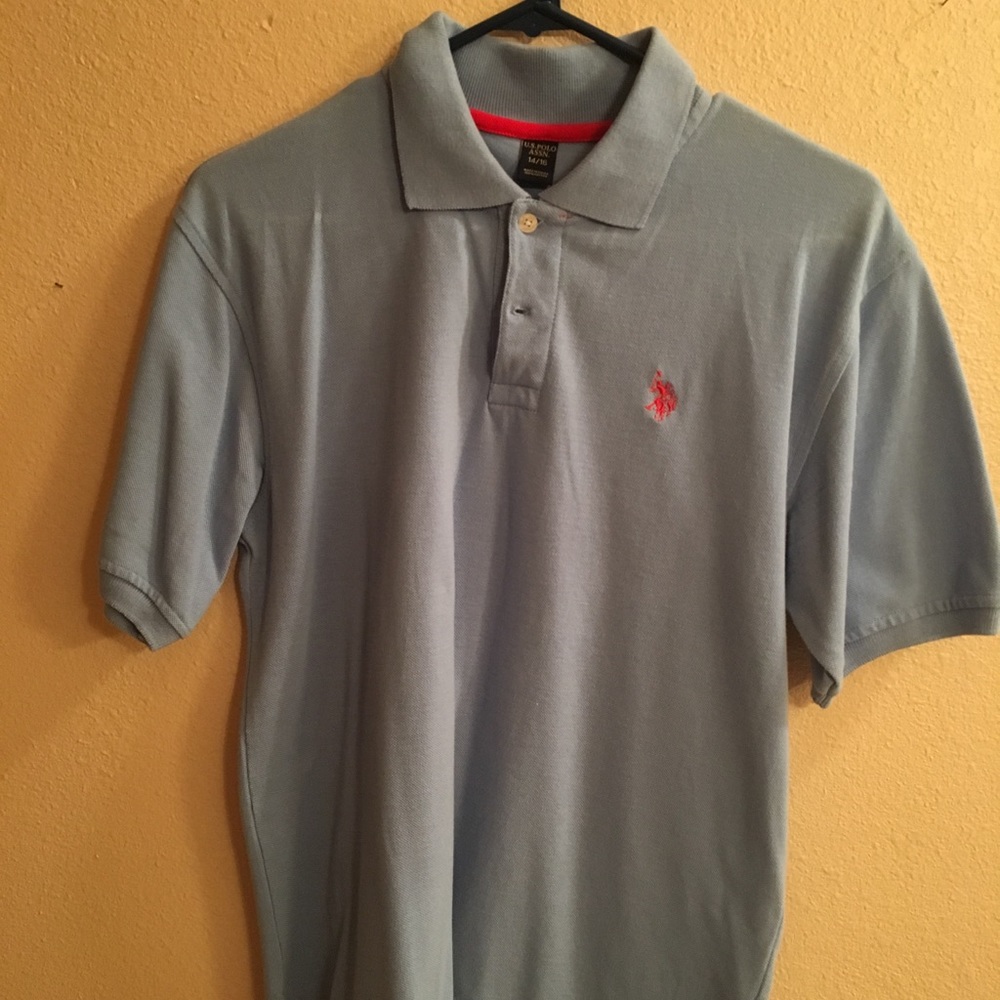 14/16 blue US Polo ASSN short sleeve polo